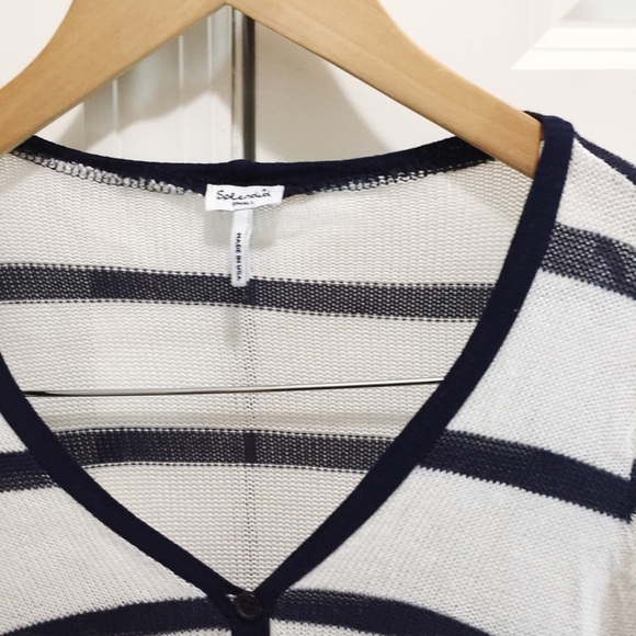 Splendid Striped Cardigan Sweater Size S Lightweight - Picture 2 of 7